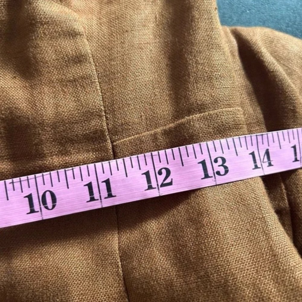 NICHOLAS Yasmine Linen Dress Brown Tobacco Maxi size 4 - Picture 5 of 10
